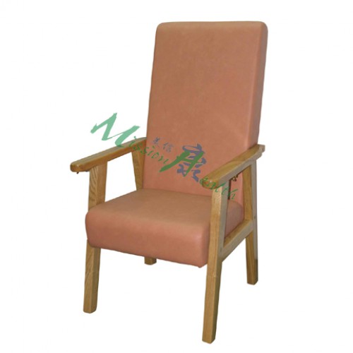 GA-1101  原木高背椅